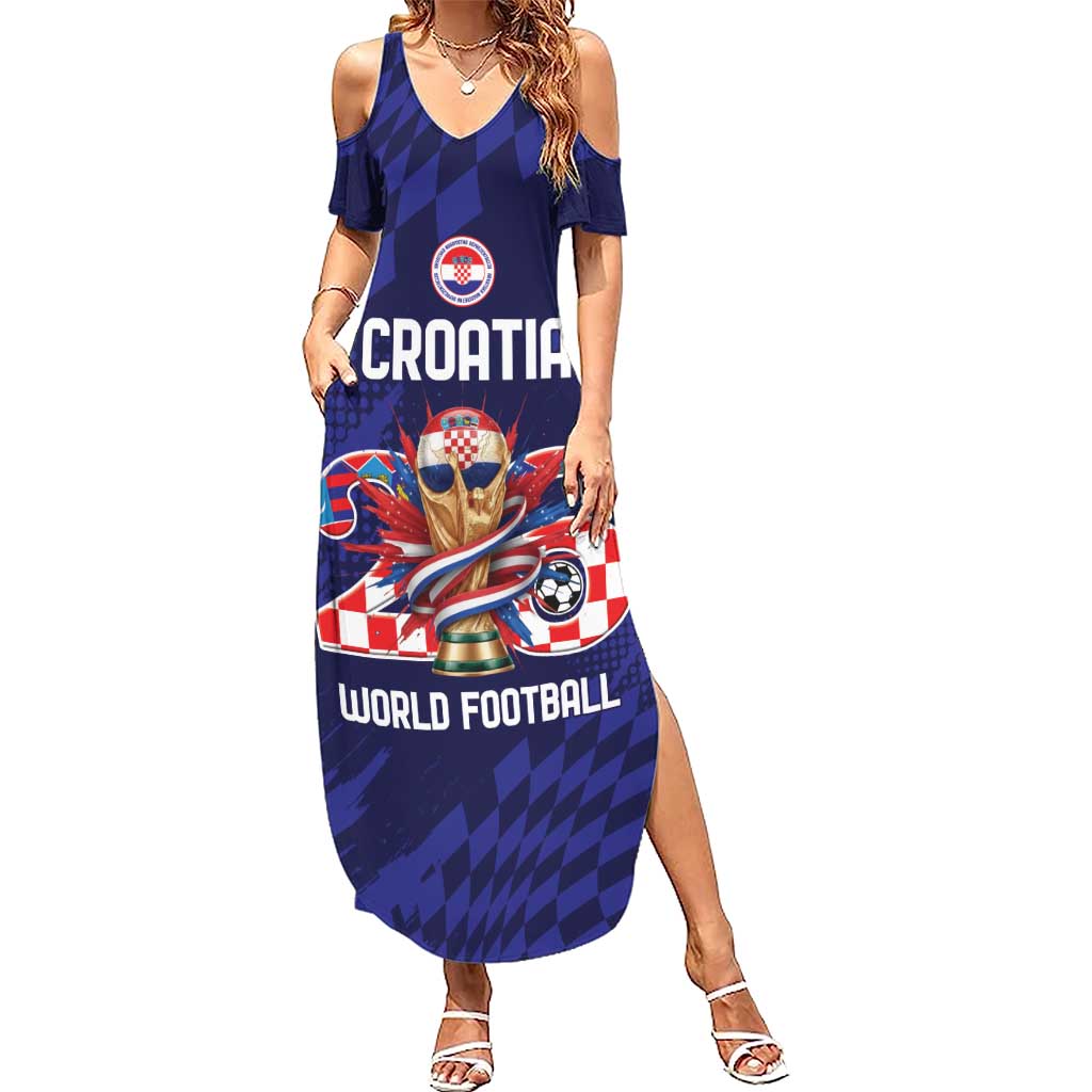 World Football Croatia 2026 Personalized Summer Maxi Dress Mala Zemlja Veliki Snovi