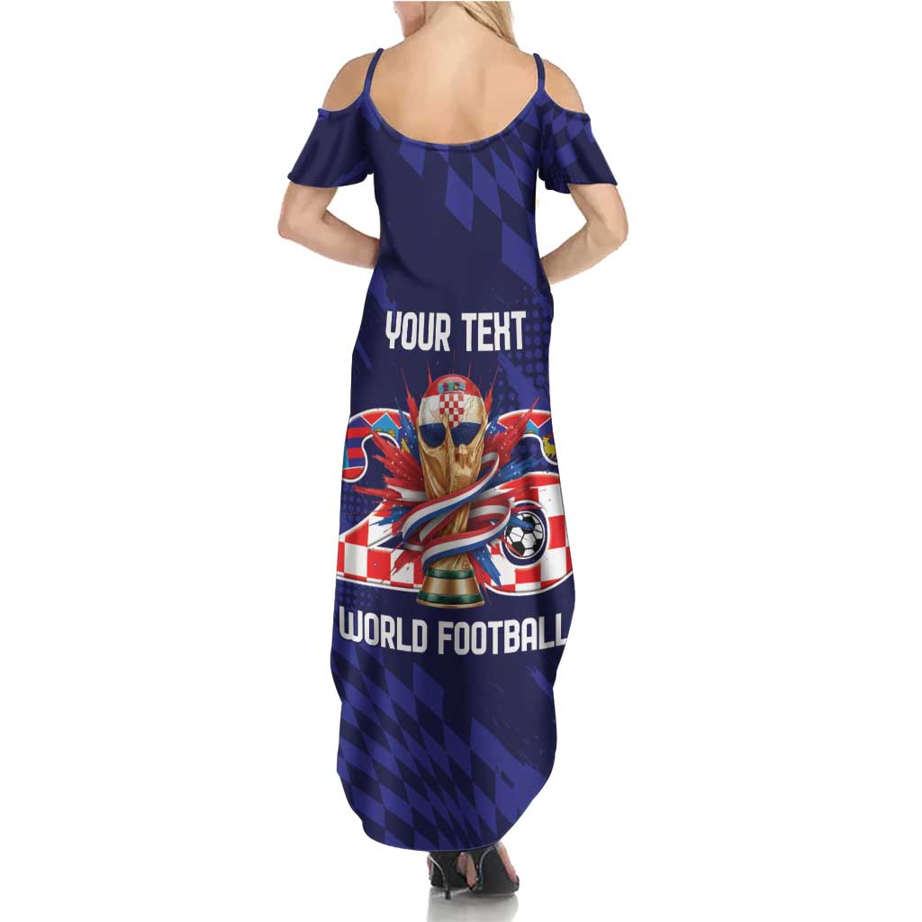 World Football Croatia 2026 Personalized Summer Maxi Dress Mala Zemlja Veliki Snovi