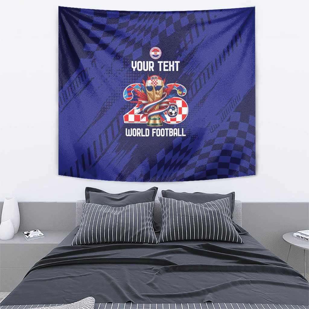 World Football Croatia 2026 Personalized Tapestry Mala Zemlja Veliki Snovi