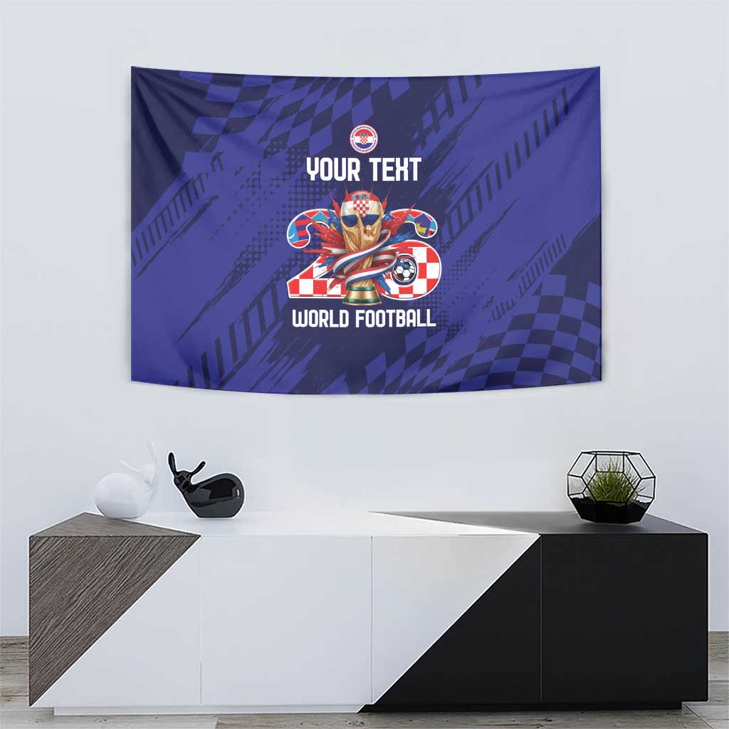 World Football Croatia 2026 Personalized Tapestry Mala Zemlja Veliki Snovi