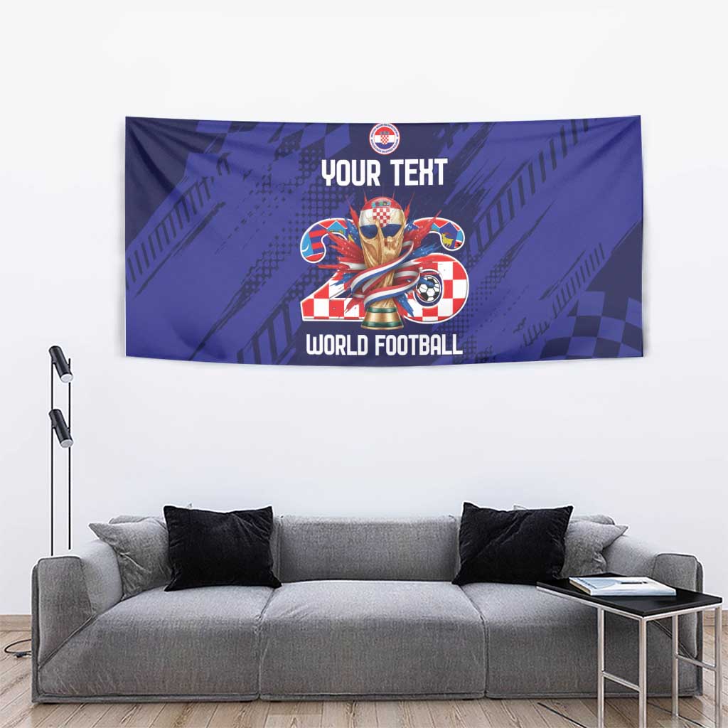 World Football Croatia 2026 Personalized Tapestry Mala Zemlja Veliki Snovi