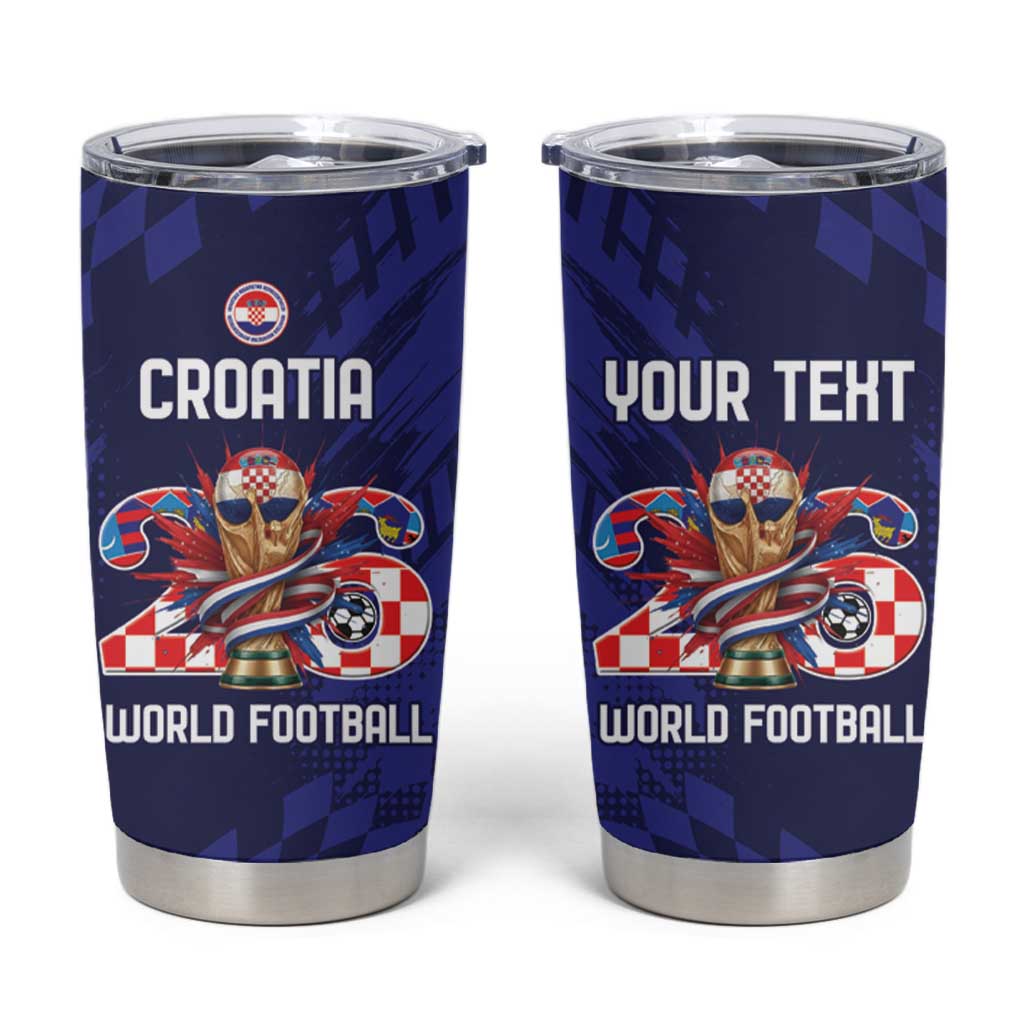 World Football Croatia 2026 Personalized Tumbler Cup Mala Zemlja Veliki Snovi