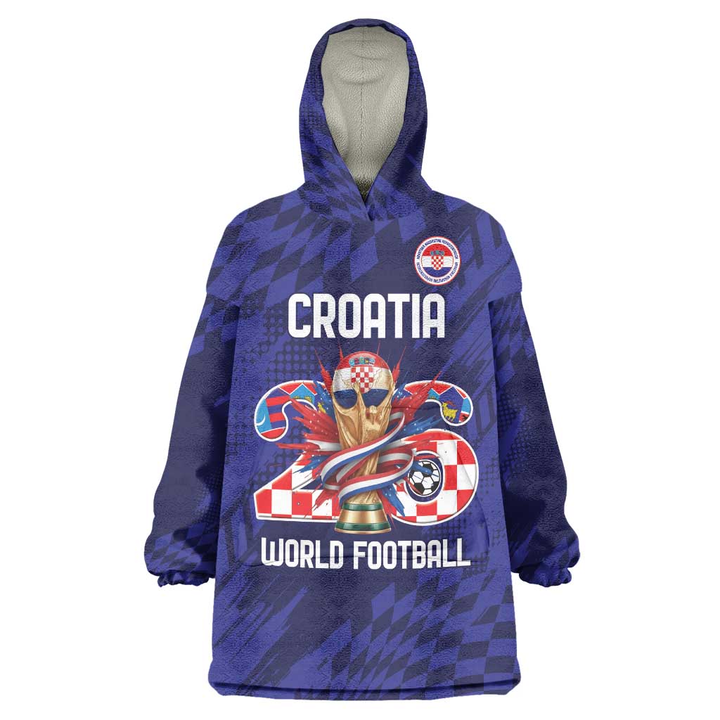 World Football Croatia 2026 Personalized Wearable Blanket Hoodie Mala Zemlja Veliki Snovi