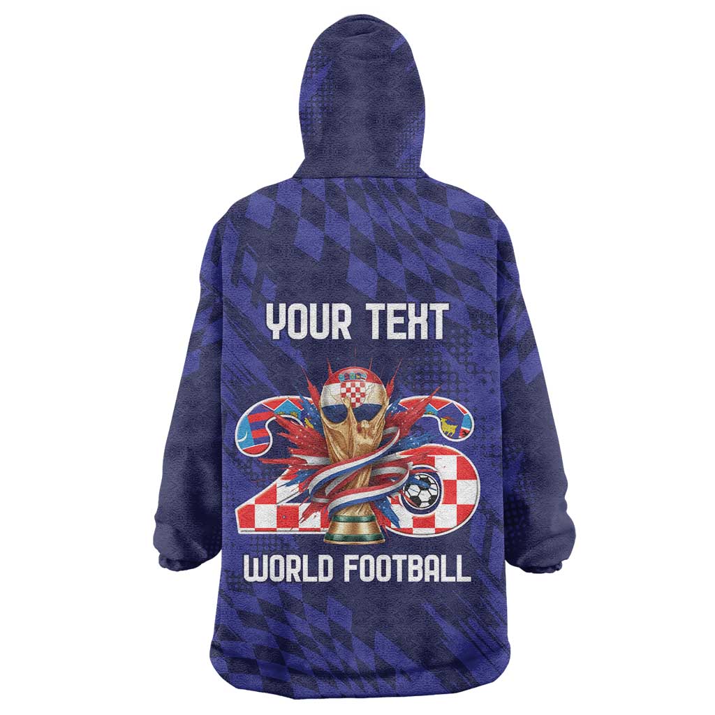 World Football Croatia 2026 Personalized Wearable Blanket Hoodie Mala Zemlja Veliki Snovi