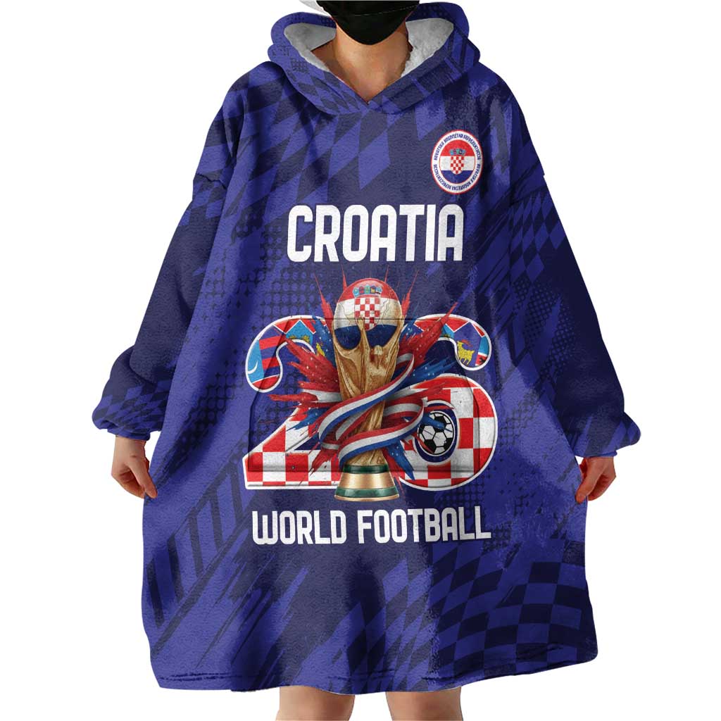 World Football Croatia 2026 Personalized Wearable Blanket Hoodie Mala Zemlja Veliki Snovi
