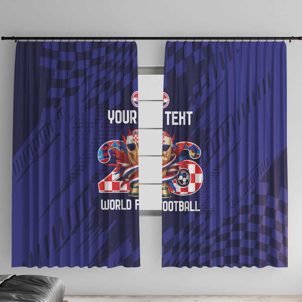 World Football Croatia 2026 Personalized Window Curtain Mala Zemlja Veliki Snovi