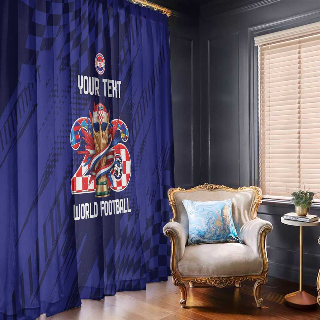World Football Croatia 2026 Personalized Window Curtain Mala Zemlja Veliki Snovi