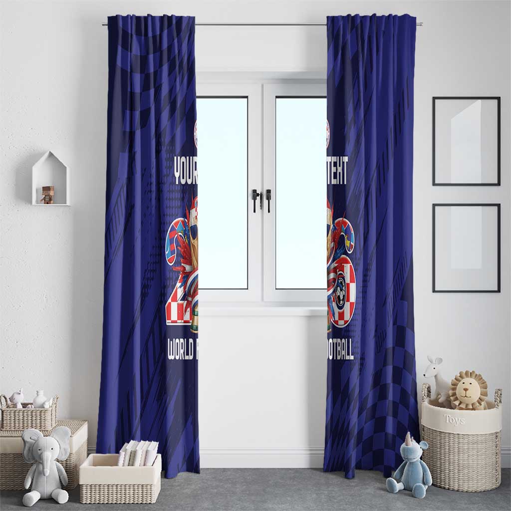 World Football Croatia 2026 Personalized Window Curtain Mala Zemlja Veliki Snovi