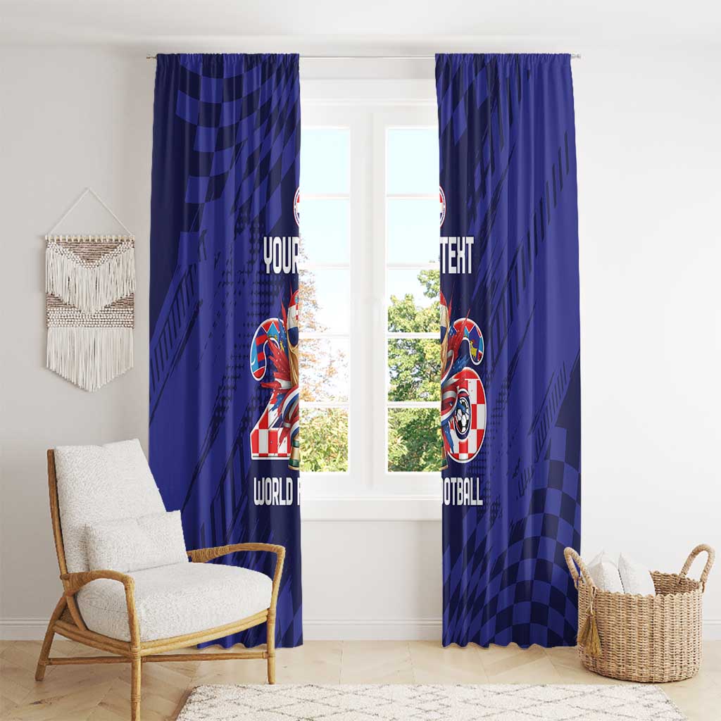 World Football Croatia 2026 Personalized Window Curtain Mala Zemlja Veliki Snovi