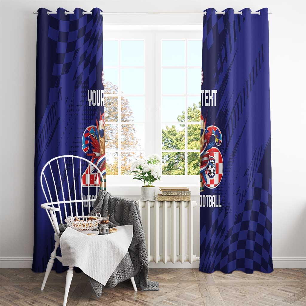 World Football Croatia 2026 Personalized Window Curtain Mala Zemlja Veliki Snovi