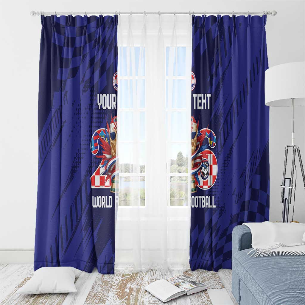 World Football Croatia 2026 Personalized Window Curtain Mala Zemlja Veliki Snovi