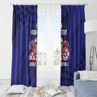 World Football Croatia 2026 Personalized Window Curtain Mala Zemlja Veliki Snovi