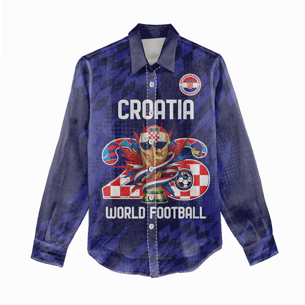 World Football Croatia 2026 Personalized Women Casual Shirt Mala Zemlja Veliki Snovi