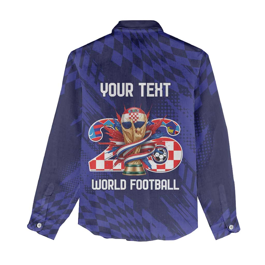 World Football Croatia 2026 Personalized Women Casual Shirt Mala Zemlja Veliki Snovi