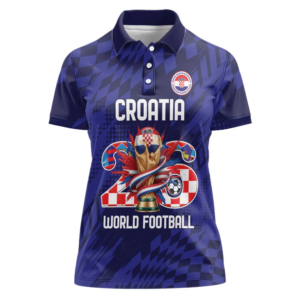 World Football Croatia 2026 Personalized Women Polo Shirt Mala Zemlja Veliki Snovi