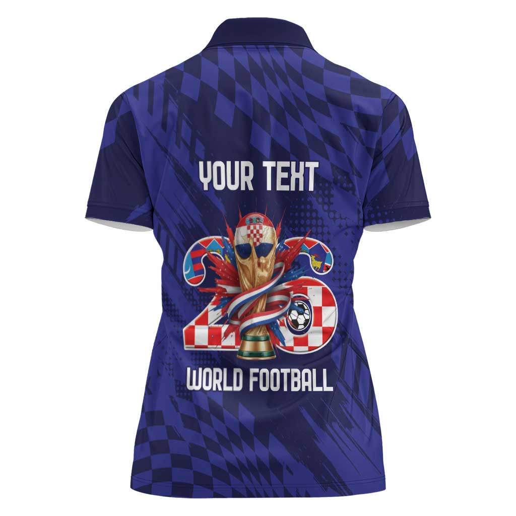 World Football Croatia 2026 Personalized Women Polo Shirt Mala Zemlja Veliki Snovi