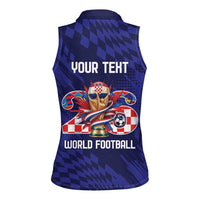 World Football Croatia 2026 Personalized Women Sleeveless Polo Shirt Mala Zemlja Veliki Snovi