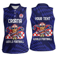 World Football Croatia 2026 Personalized Women Sleeveless Polo Shirt Mala Zemlja Veliki Snovi