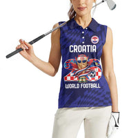 World Football Croatia 2026 Personalized Women Sleeveless Polo Shirt Mala Zemlja Veliki Snovi