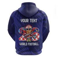 World Football Croatia 2026 Personalized Zip Hoodie Mala Zemlja Veliki Snovi