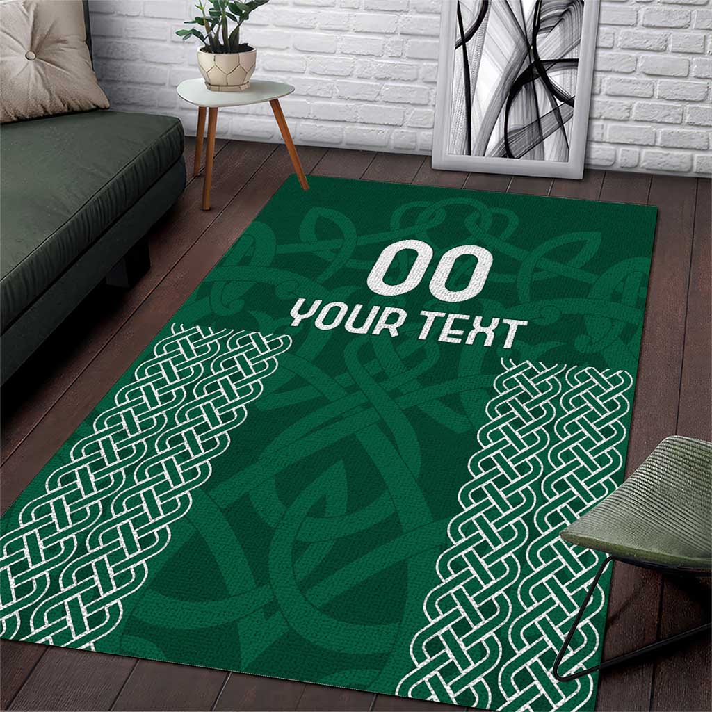 Custom Ireland Rugby Area Rug Come On Shamrock