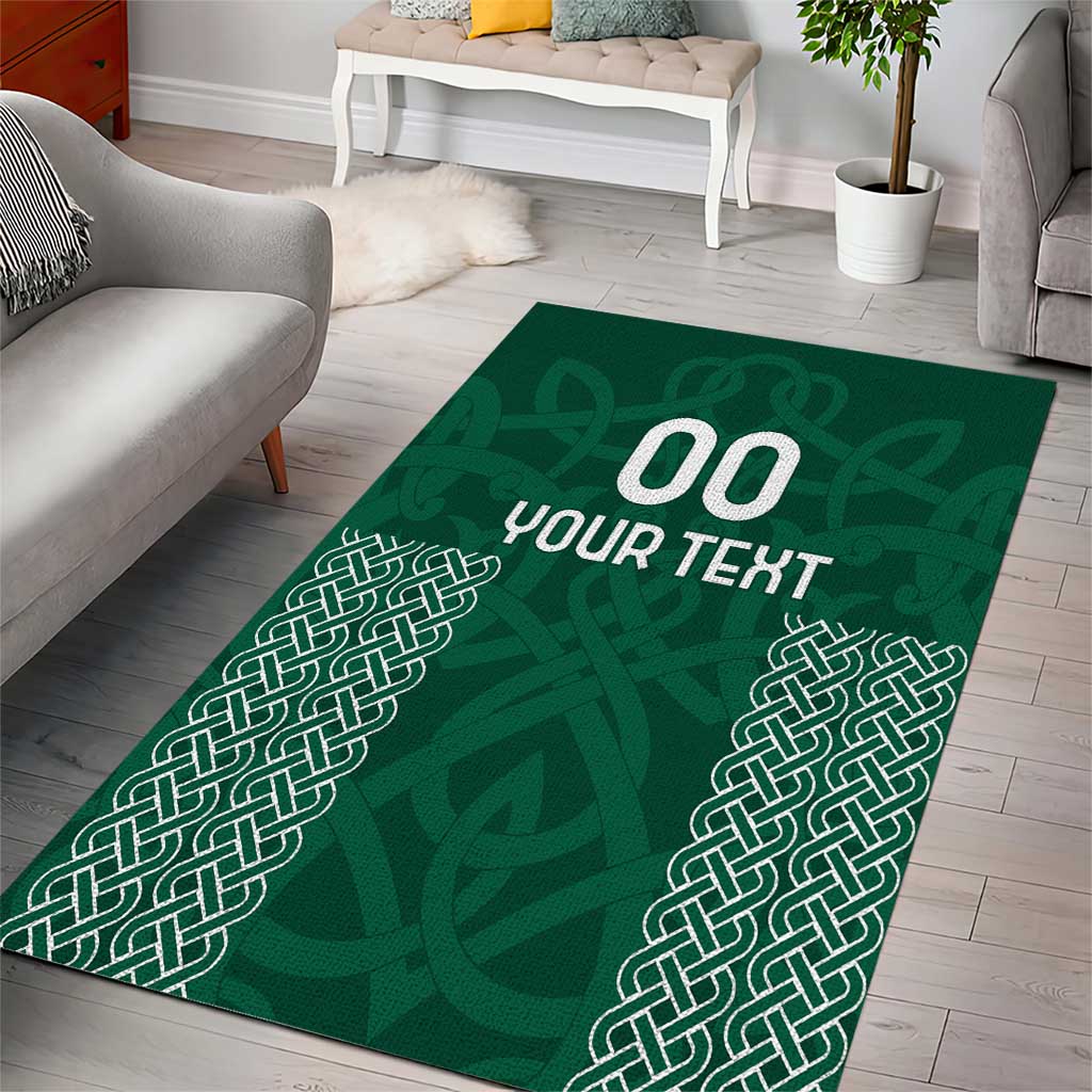 Custom Ireland Rugby Area Rug Come On Shamrock
