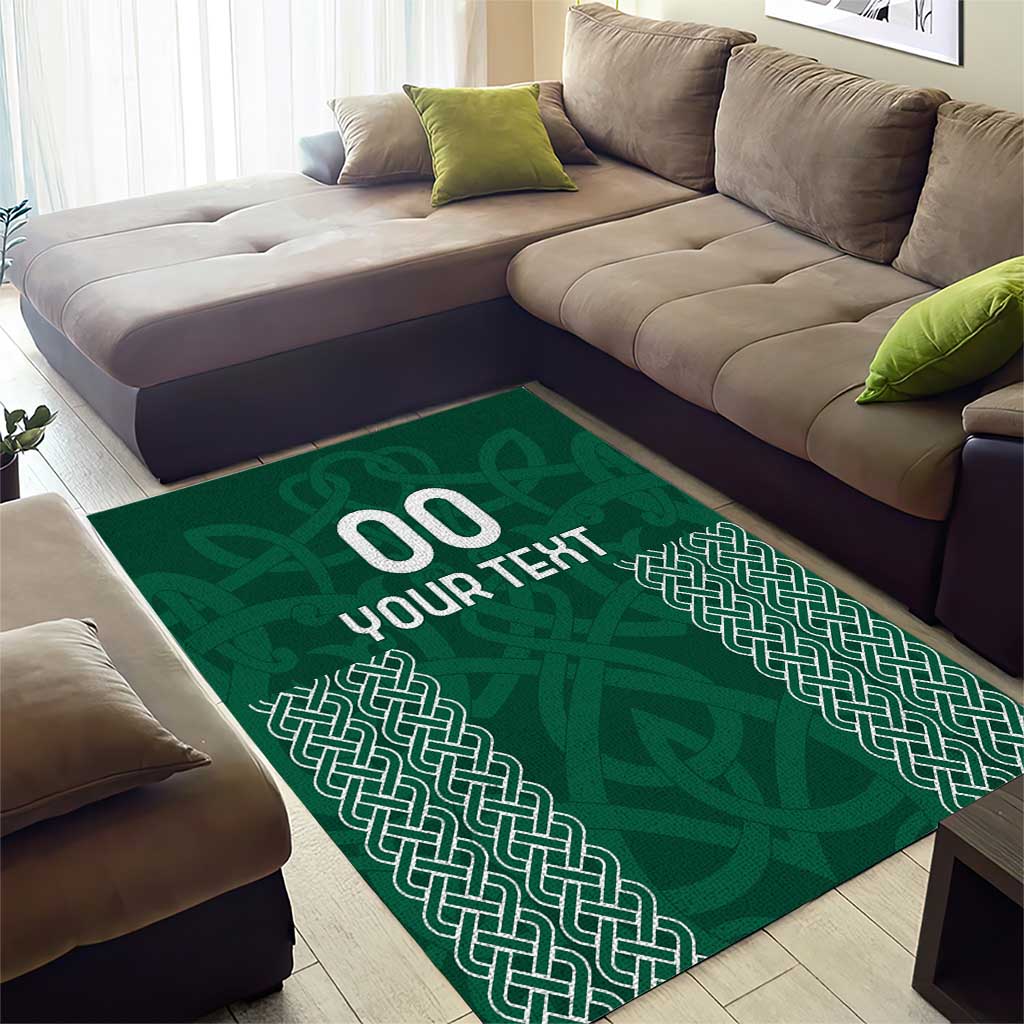Custom Ireland Rugby Area Rug Come On Shamrock