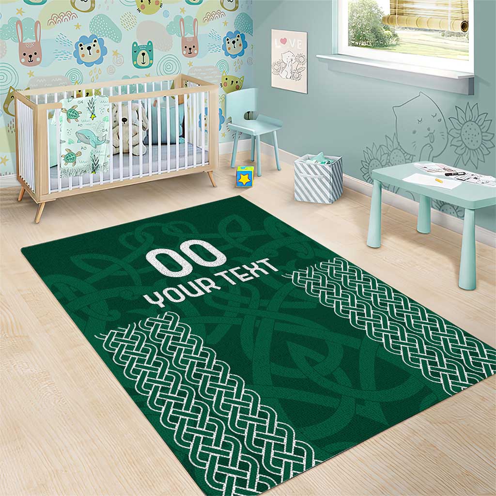 Custom Ireland Rugby Area Rug Come On Shamrock