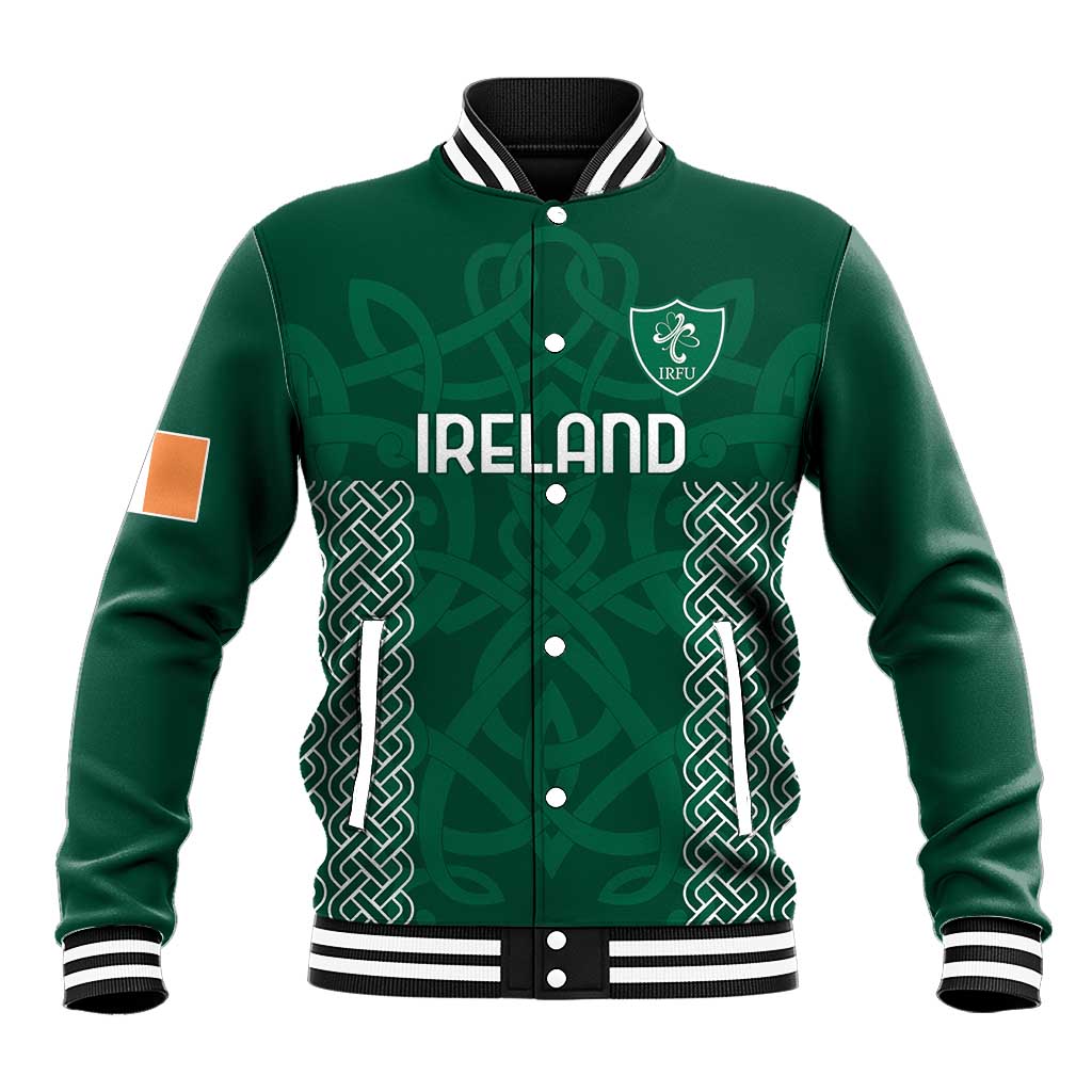 Custom Ireland Rugby Baseball Jacket Come On Shamrock