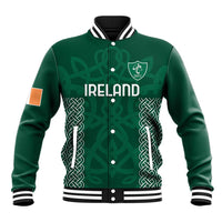 Custom Ireland Rugby Baseball Jacket Come On Shamrock