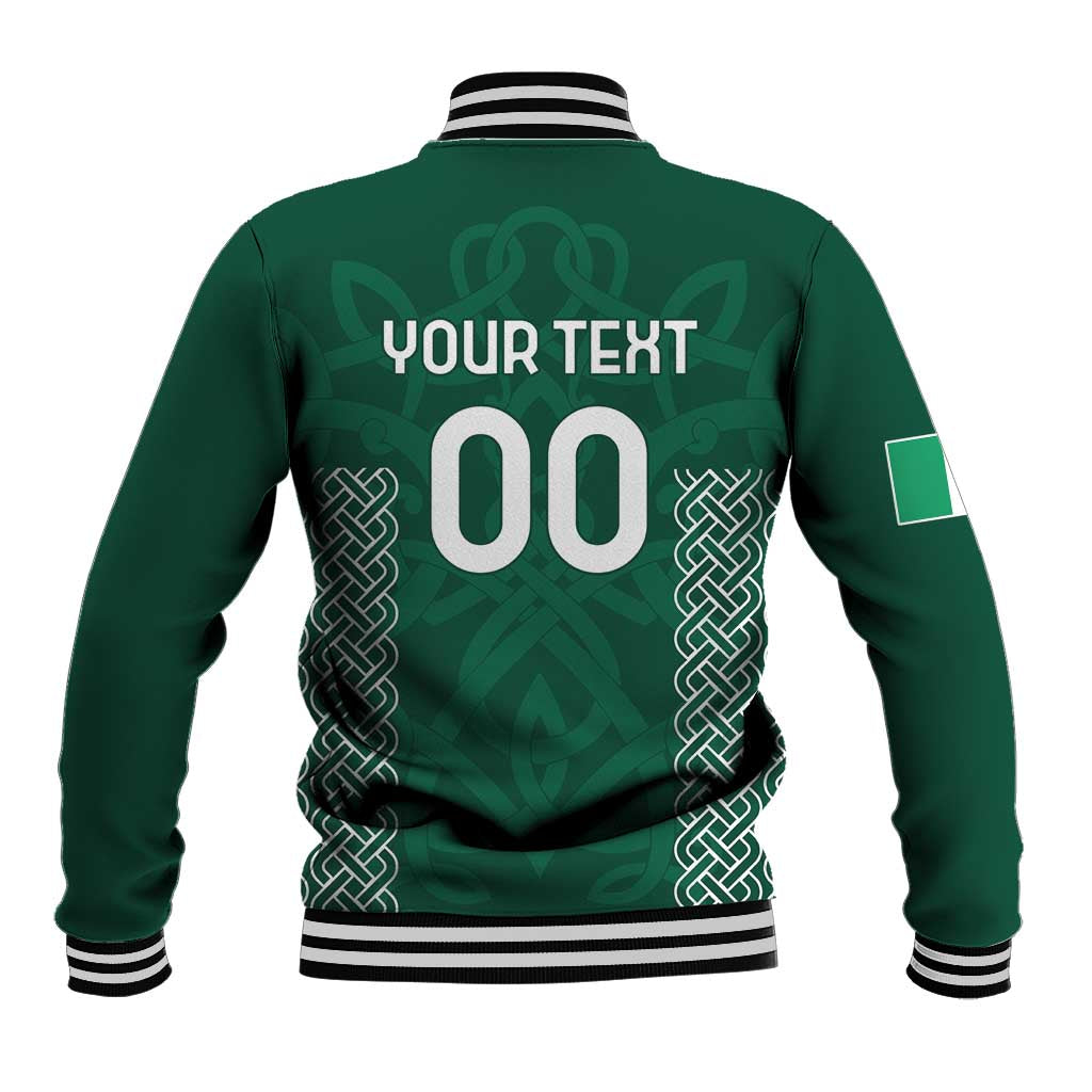 Custom Ireland Rugby Baseball Jacket Come On Shamrock