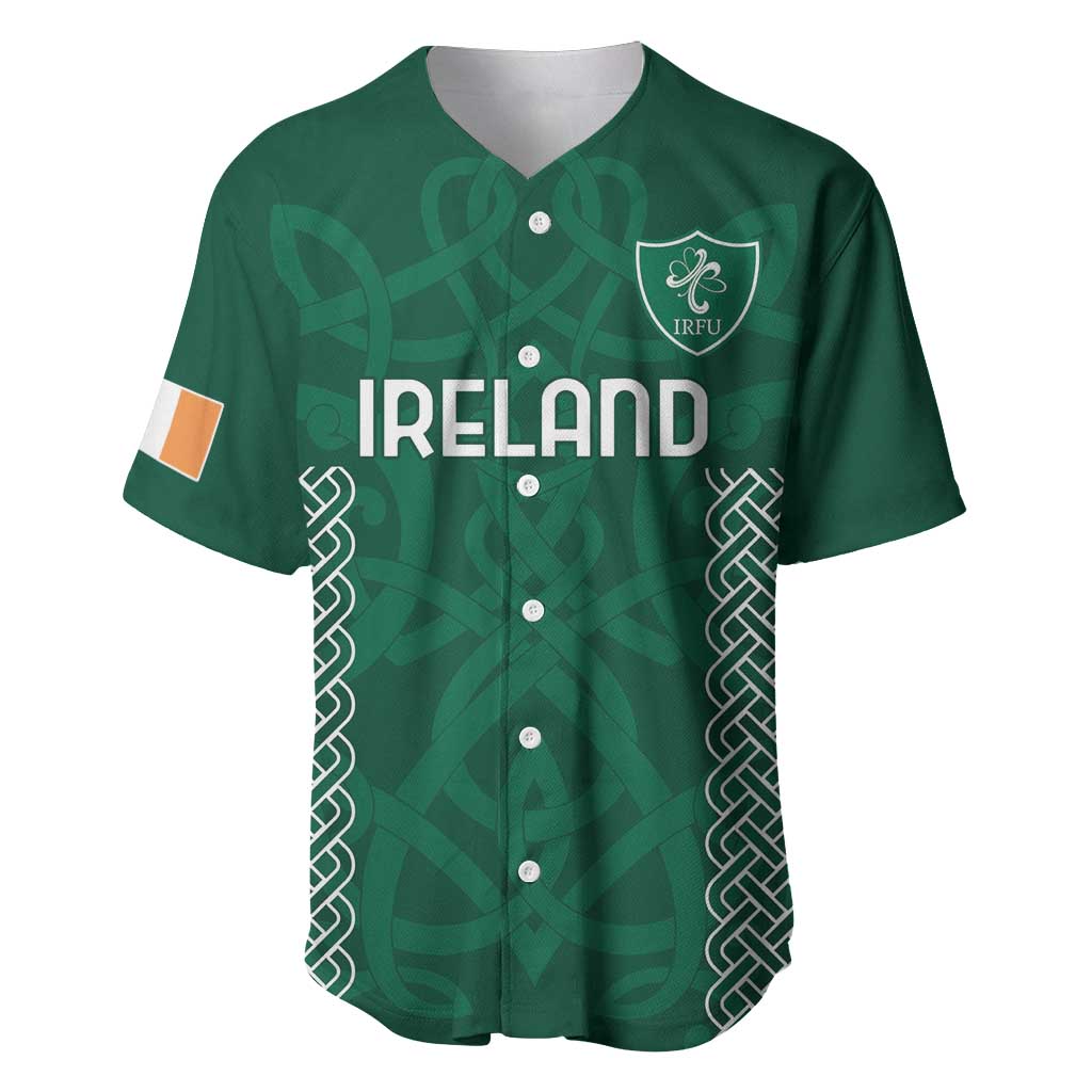 Custom Ireland Rugby Baseball Jersey Come On Shamrock