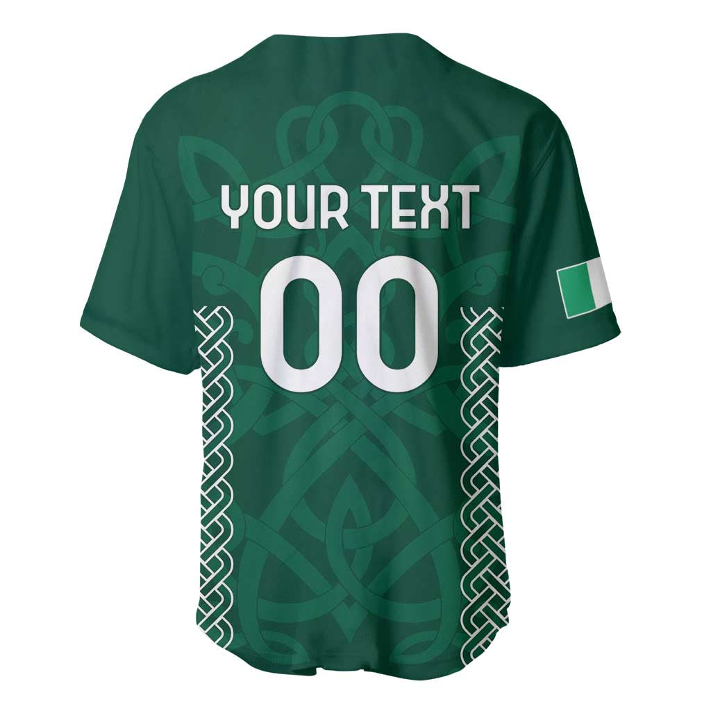 Custom Ireland Rugby Baseball Jersey Come On Shamrock