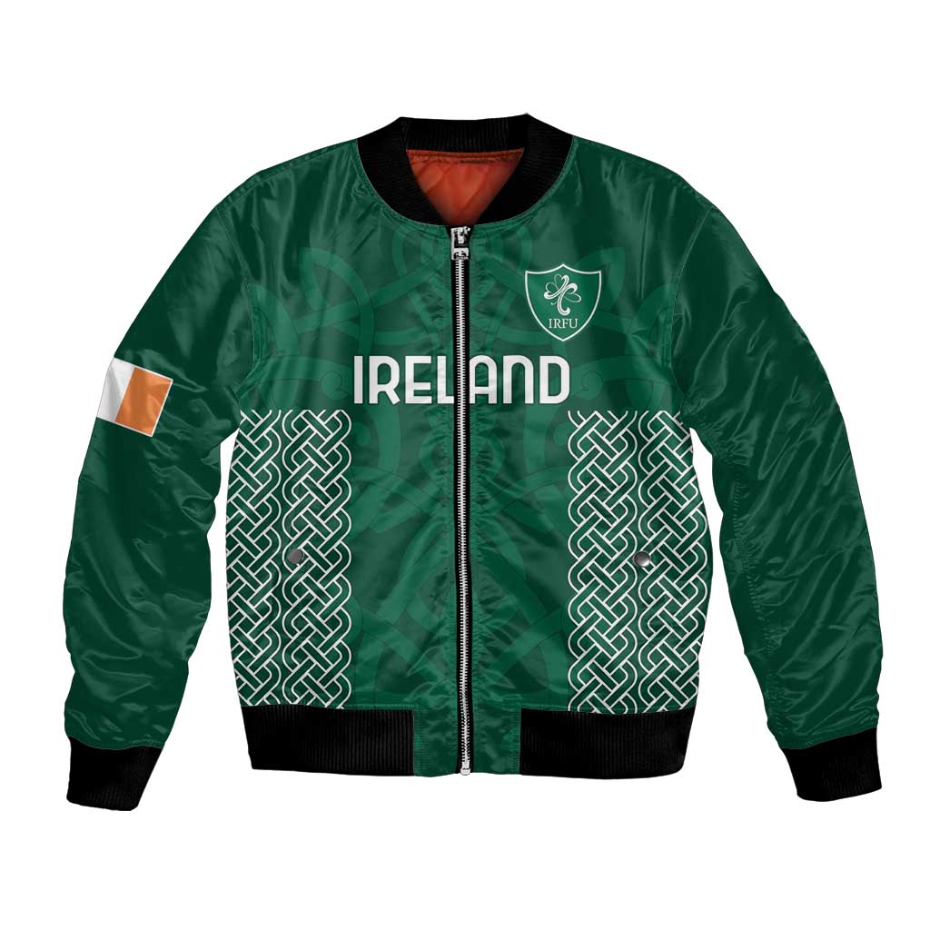 Custom Ireland Rugby Bomber Jacket Come On Shamrock