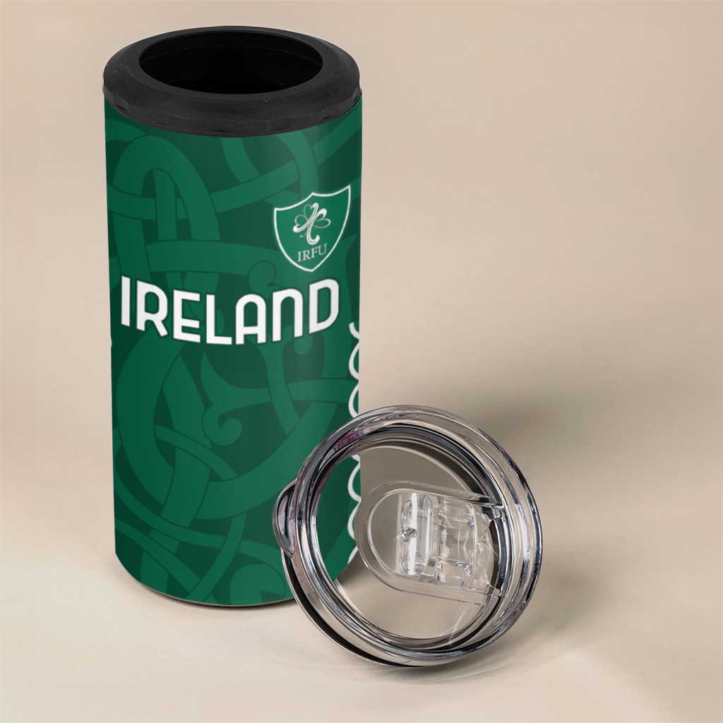 Custom Ireland Rugby 4 in 1 Can Cooler Tumbler Come On Shamrock