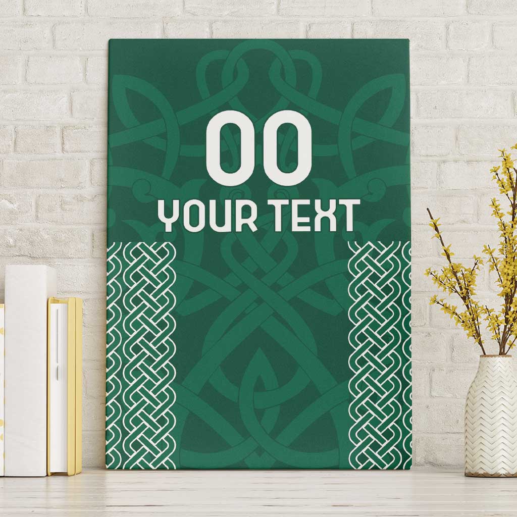 Custom Ireland Rugby Canvas Wall Art Come On Shamrock