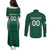 Custom Ireland Rugby Couples Matching Puletasi and Long Sleeve Button Shirt Come On Shamrock