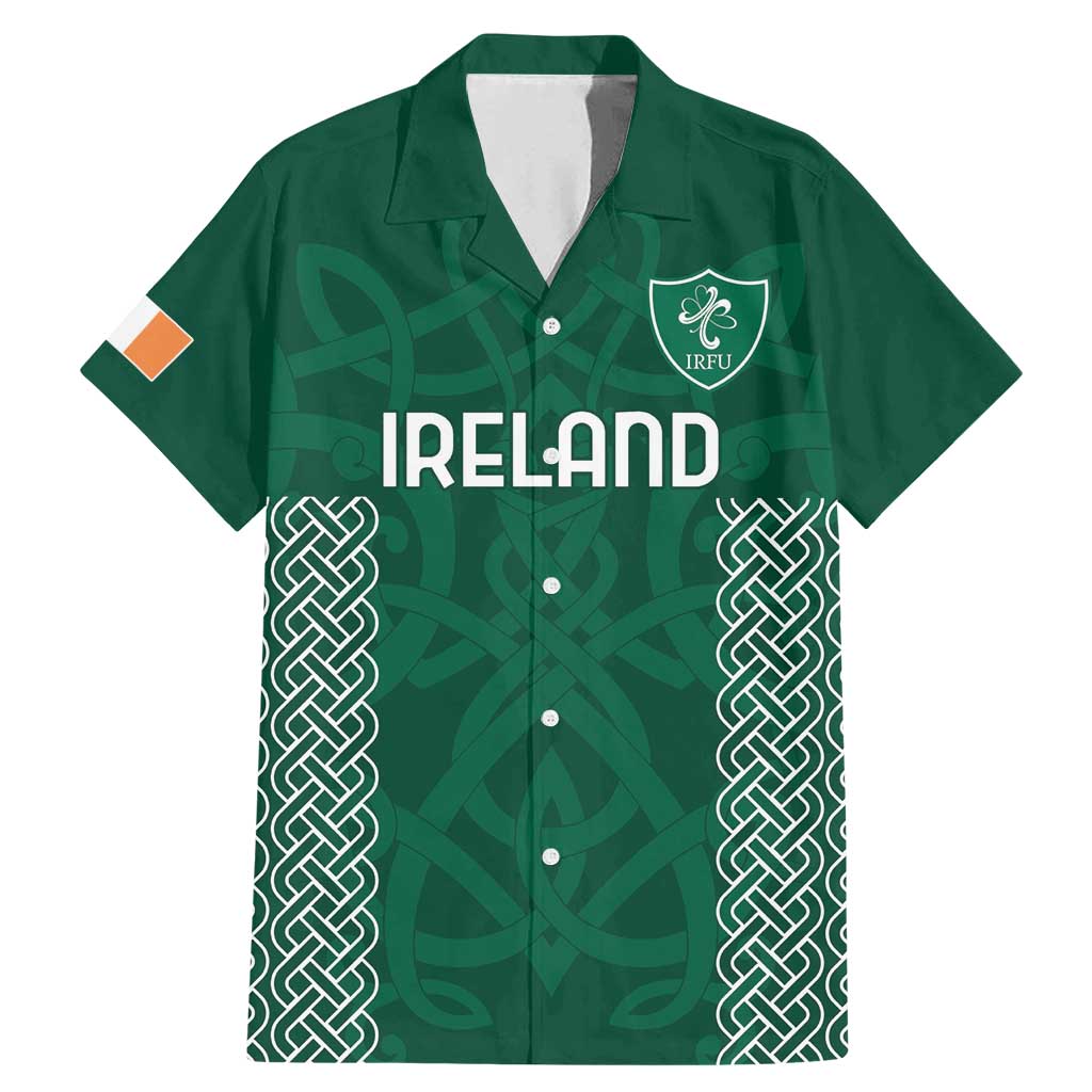 Custom Ireland Rugby Family Matching Mermaid Dress and Hawaiian Shirt Come On Shamrock