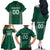 Custom Ireland Rugby Family Matching Off The Shoulder Long Sleeve Dress and Hawaiian Shirt Come On Shamrock