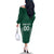 Custom Ireland Rugby Family Matching Off The Shoulder Long Sleeve Dress and Hawaiian Shirt Come On Shamrock