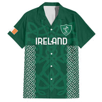 Custom Ireland Rugby Family Matching Off Shoulder Maxi Dress and Hawaiian Shirt Come On Shamrock