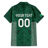 Custom Ireland Rugby Family Matching Off Shoulder Maxi Dress and Hawaiian Shirt Come On Shamrock