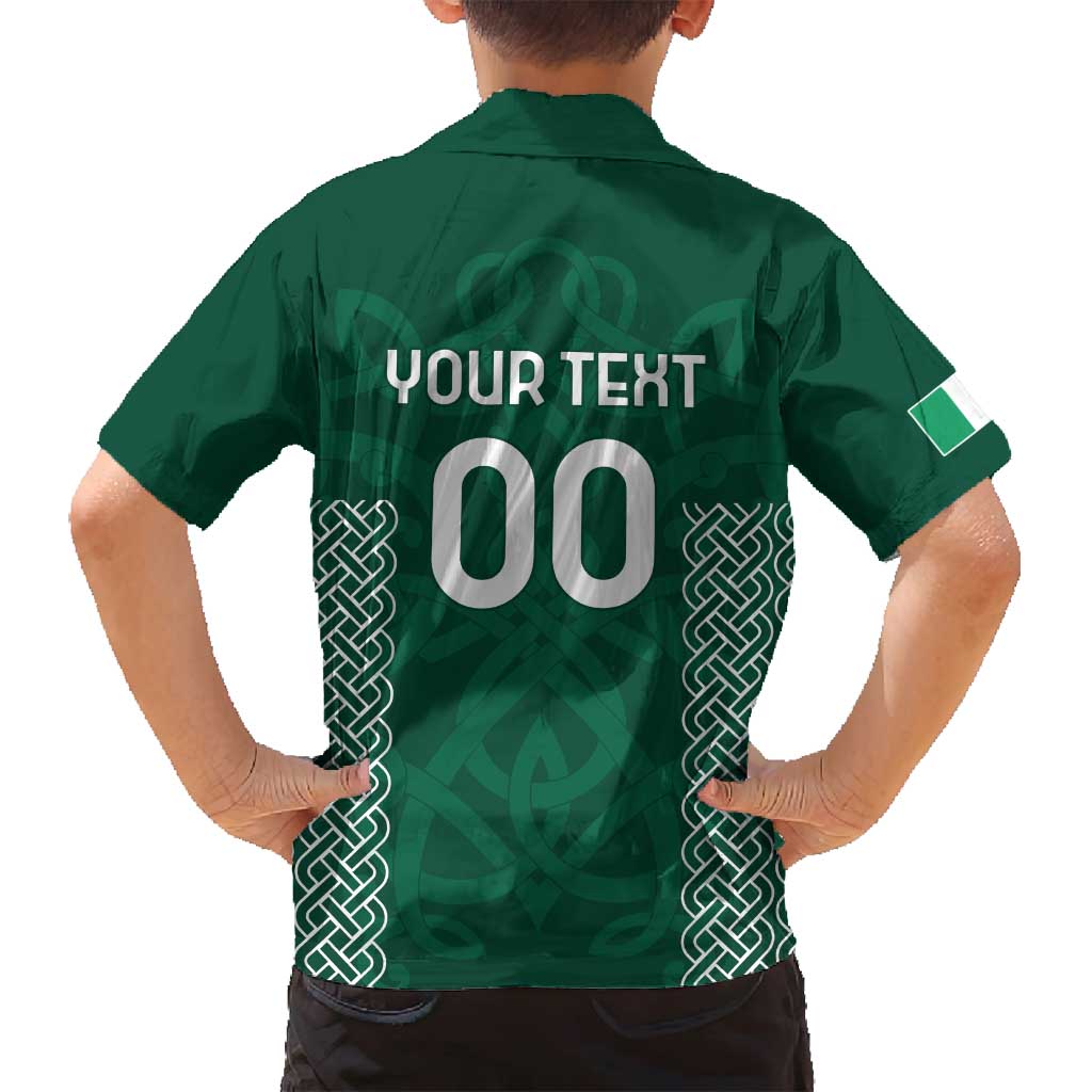 Custom Ireland Rugby Family Matching Puletasi and Hawaiian Shirt Come On Shamrock