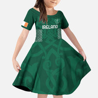 Custom Ireland Rugby Family Matching Puletasi and Hawaiian Shirt Come On Shamrock