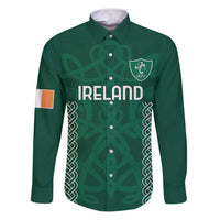 Custom Ireland Rugby Family Matching Puletasi and Hawaiian Shirt Come On Shamrock