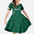 Custom Ireland Rugby Family Matching Short Sleeve Bodycon Dress and Hawaiian Shirt Come On Shamrock