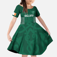 Custom Ireland Rugby Kid Short Sleeve Dress Come On Shamrock