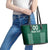 Custom Ireland Rugby Leather Tote Bag Come On Shamrock