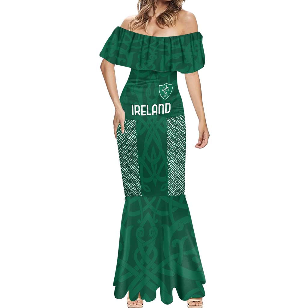 Custom Ireland Rugby Mermaid Dress Come On Shamrock