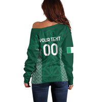 Custom Ireland Rugby Off Shoulder Sweater Come On Shamrock